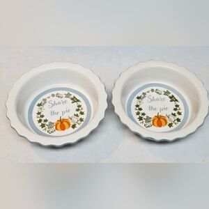 Robert Stanley "Share the Pie" Mini Pie Dishes 5.5"
